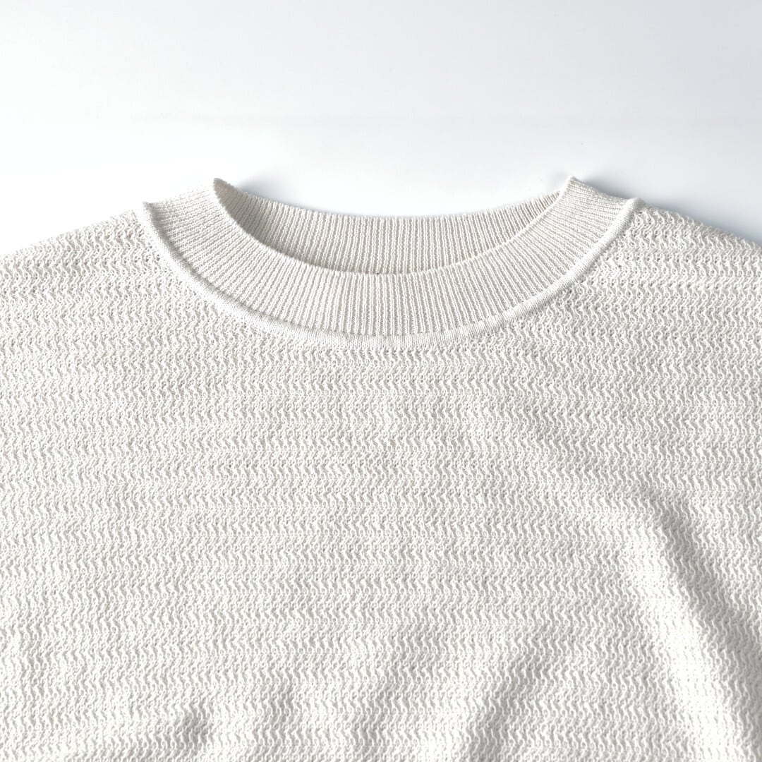 evam eva エヴァムエヴァ cotton paper yarn vest コットンペーパー糸