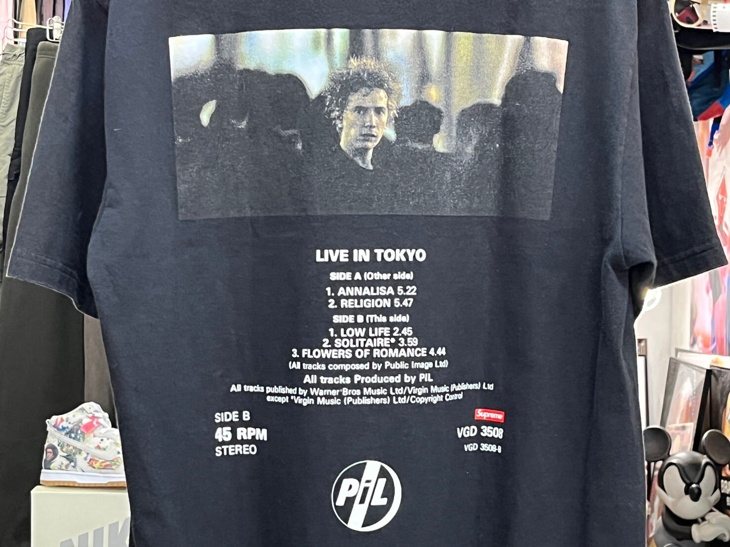 Supreme × PIL LIVE IN TOKYO TEE BLACK LARGE 59400 | BRAND BUYERS OSAKA