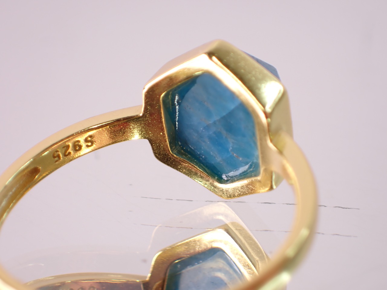 【サイズフリー】Sv925　アパタイトリング　[D1-76]