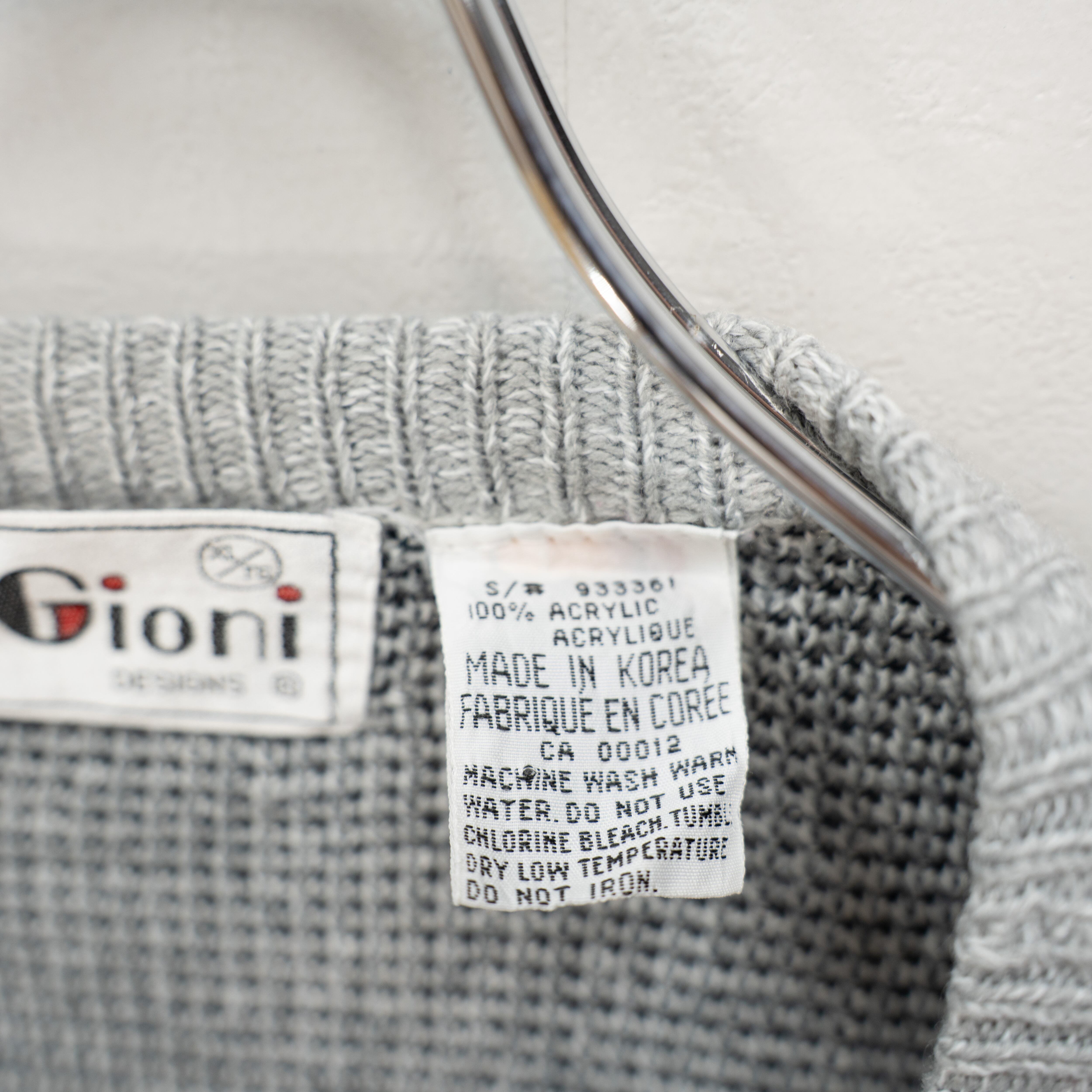 EU VINTAGE Gioni DESIGNS PATTERNED DESIGN KNIT CARDIGAN EU VINTAGE Gioni DESIGNS PATTERNED DESIGN KNIT CARDIGAN