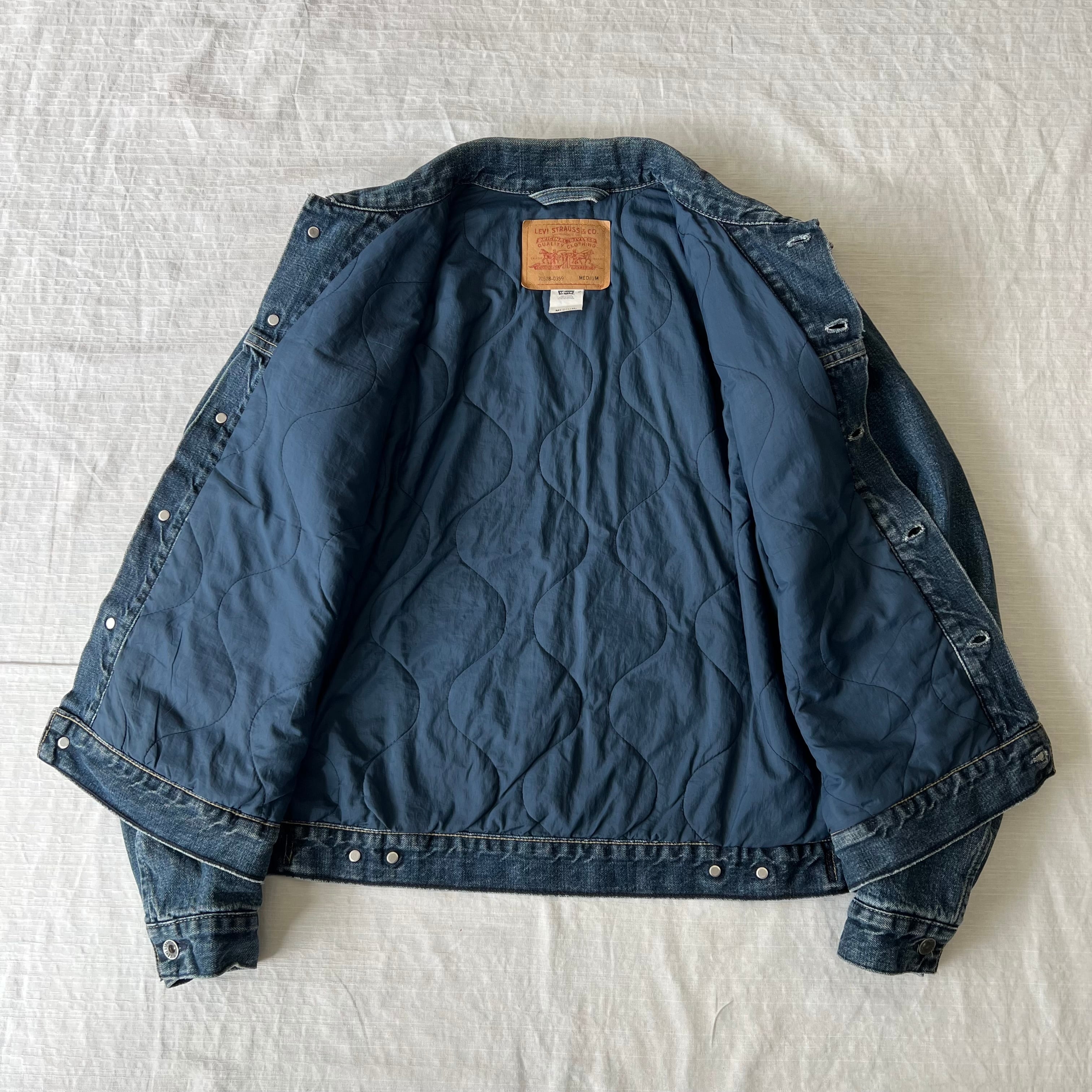 02 Levi's 70528-0359 キルティングライナーデニムジャケット 02 Levi's 70528-0359 キルティングライナーデニムジャケット