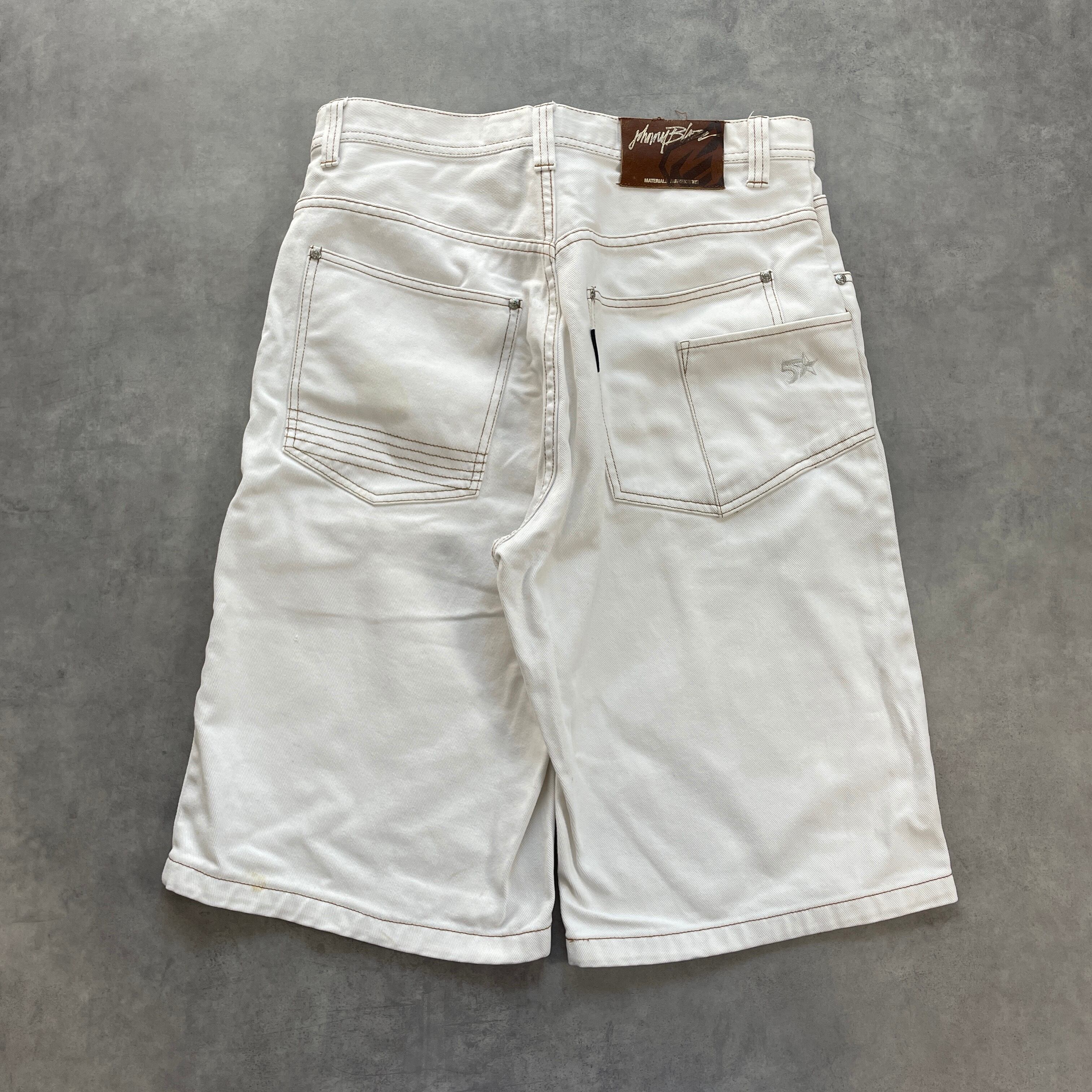 90s JOHNNEY BLAZE B系 デニムショーツ HIPHOP