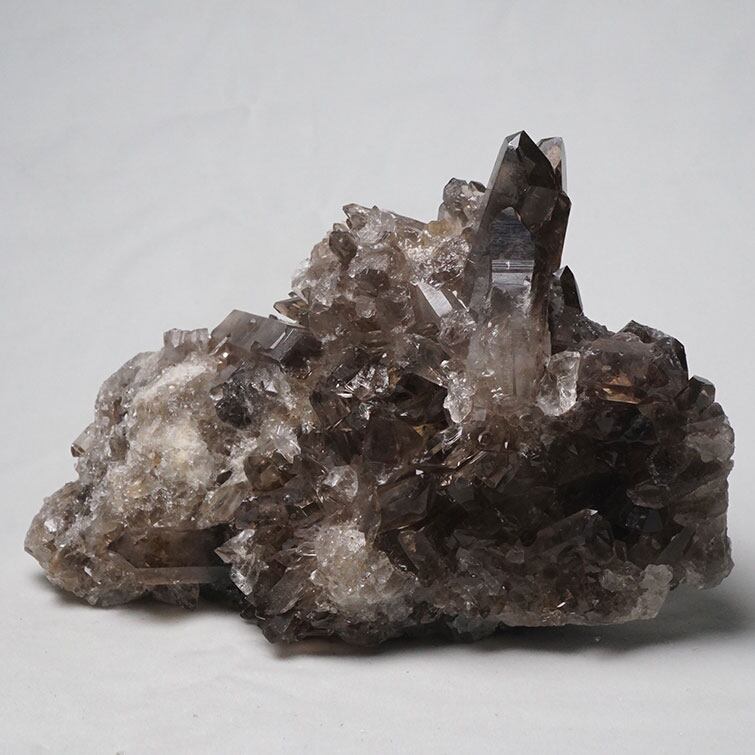 1Kg スモーキークォーツ クラスター 煙水晶 原石 モリオン 黒水晶 ブラジル産 一点物 282-508