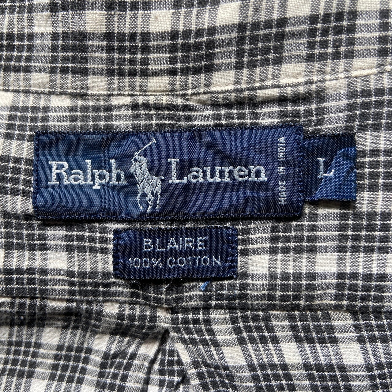 Ralph Lauren ラルフローレン BLAIRE コットン チェック ボタンダウン 