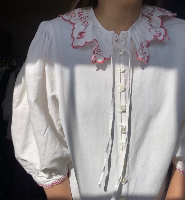 Austrian Embroidery Linen Blouse