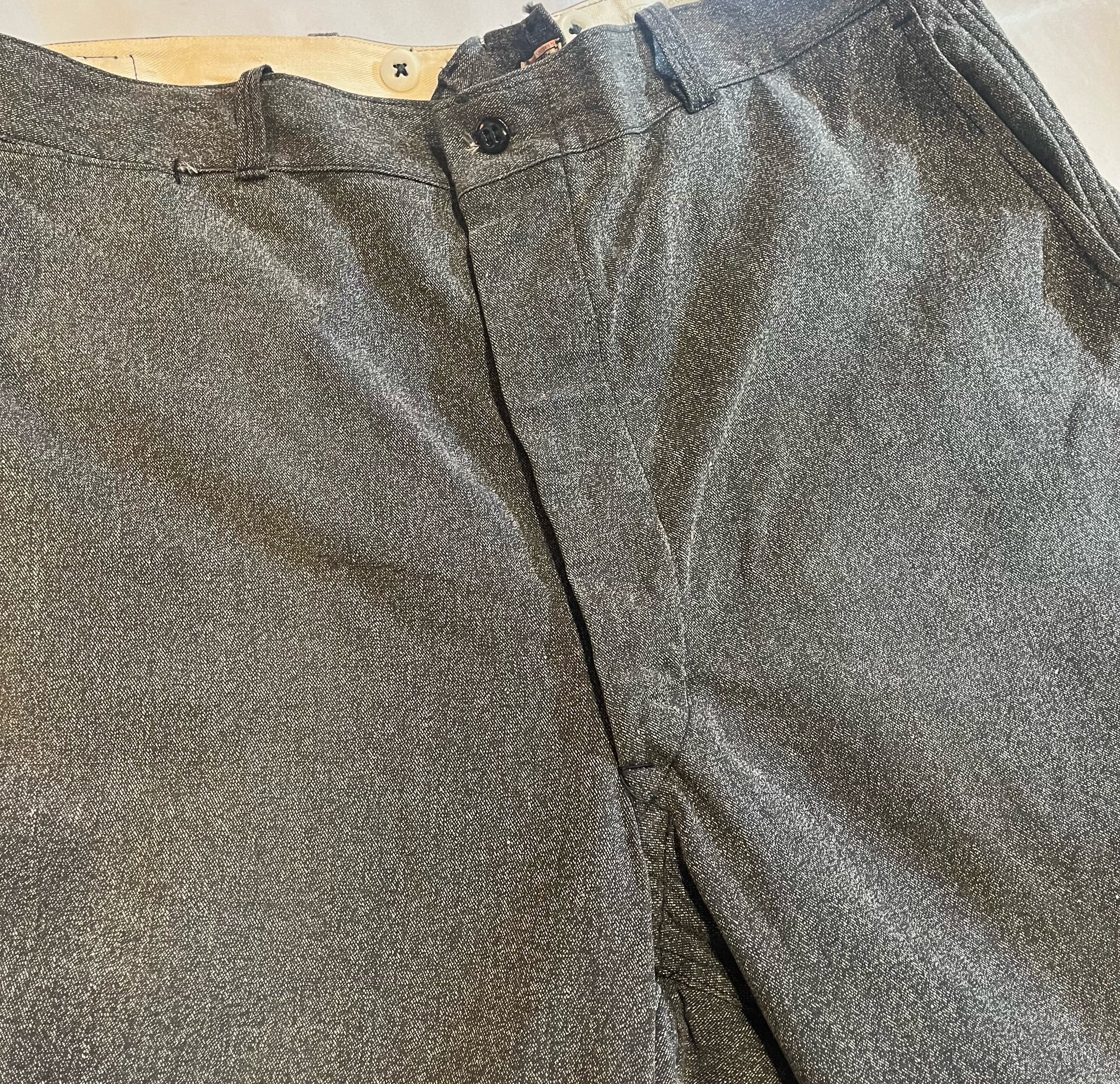 40s 50s vintage black chambray work pants ヴィンテージ ブラック