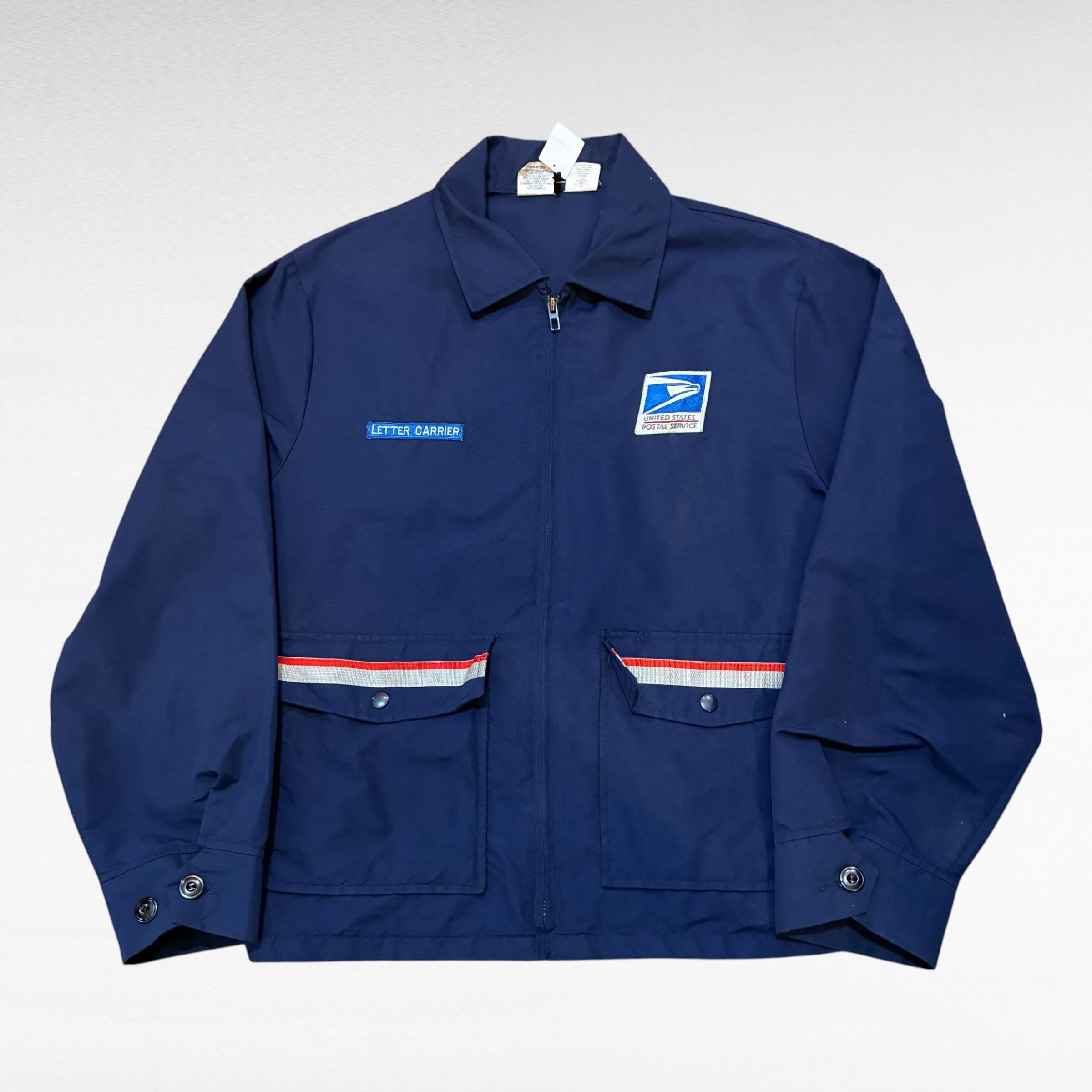 80s 90s ベルギー製 USルシタノスサンモール ユニフォーム XL 80s 90s Brookfield Uniforms USPS zip up work jacket（made in USA