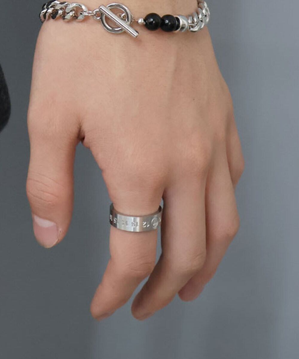 【SELECT】サージカル ステンレス 316L ナンバー リング  金属アレルギー対応　韓国製