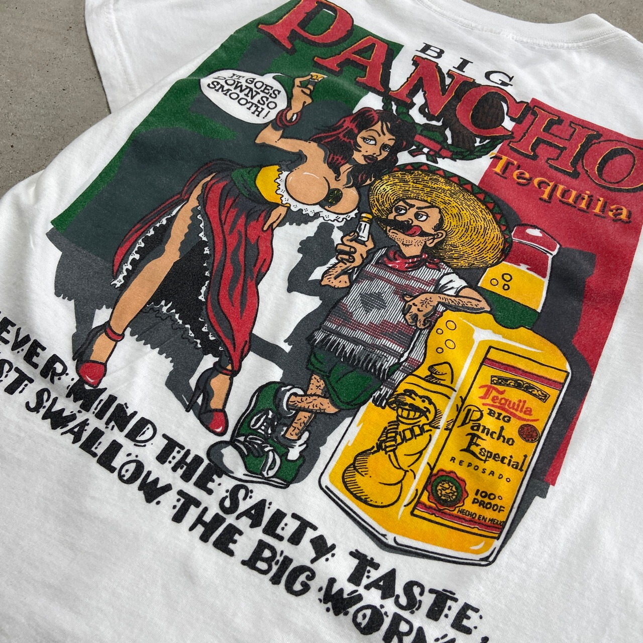 BIG PANCHO Tequila テキーラ お酒 プリントTシャツ メンズM相当 古着  