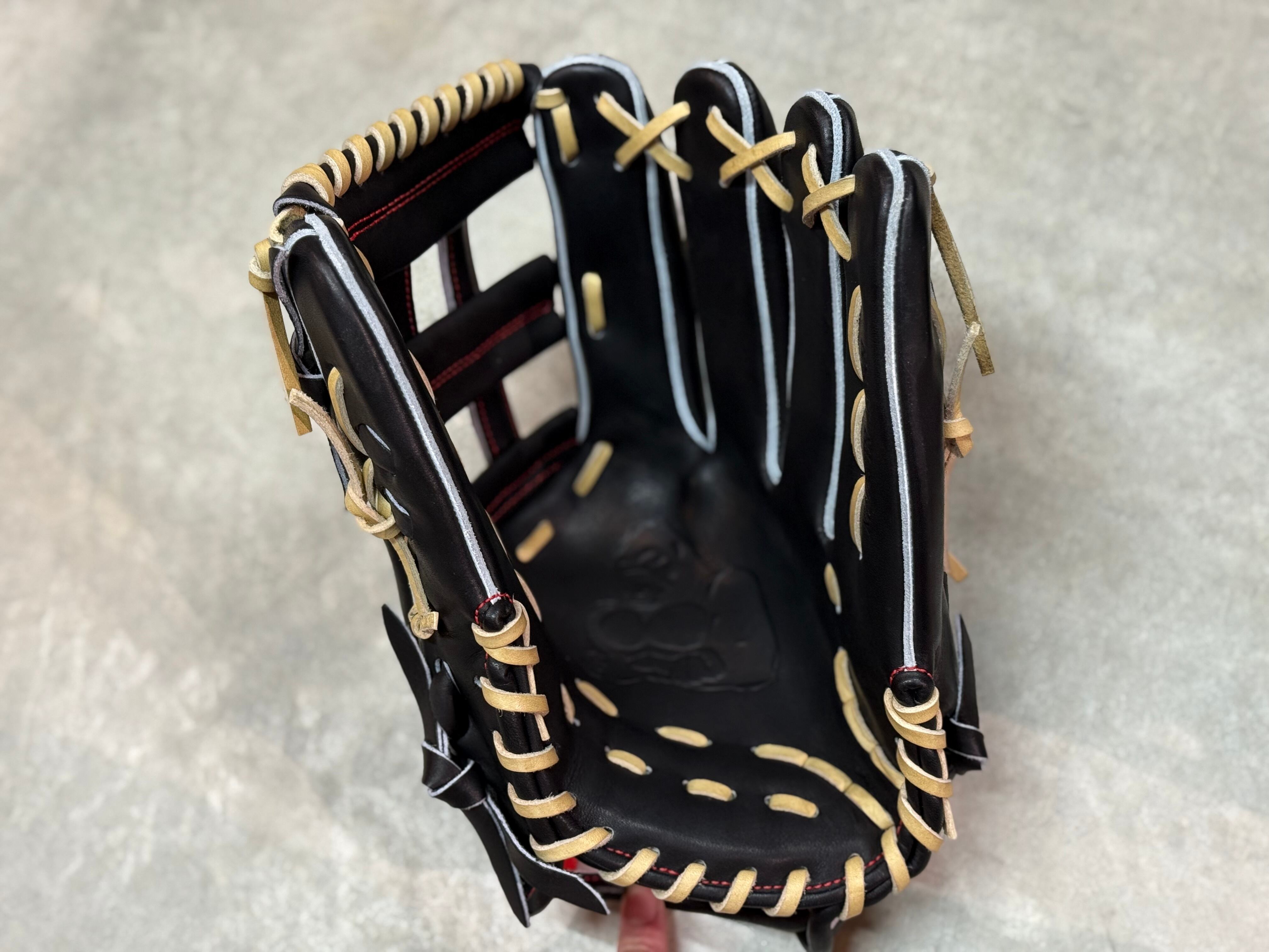 GS 硬式外野用 スーパーヘラクレス5ミリカット STブラック | 野球専門