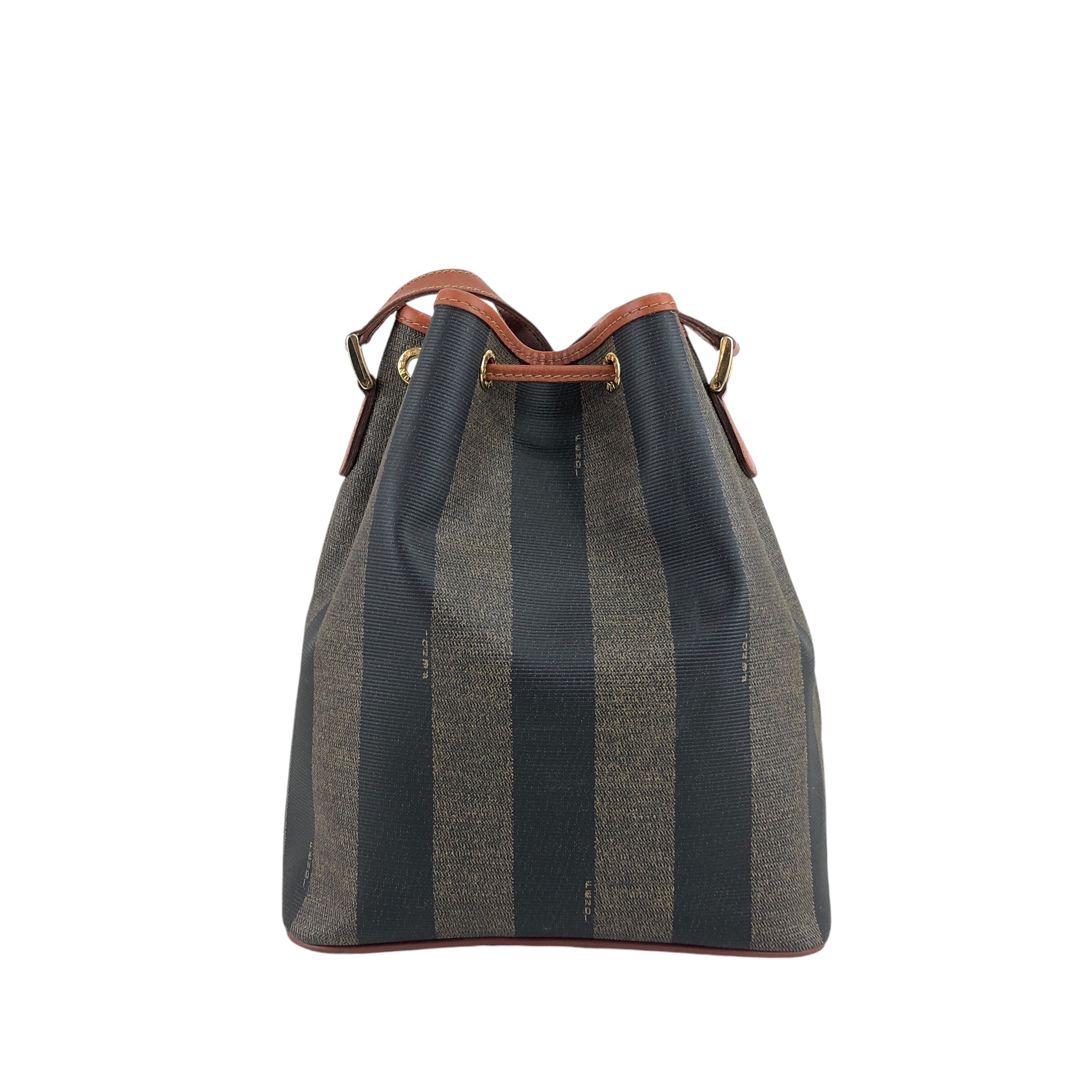FENDI フェンディ ペカン ショルダーバッグ ブラウン ブラック ロゴ