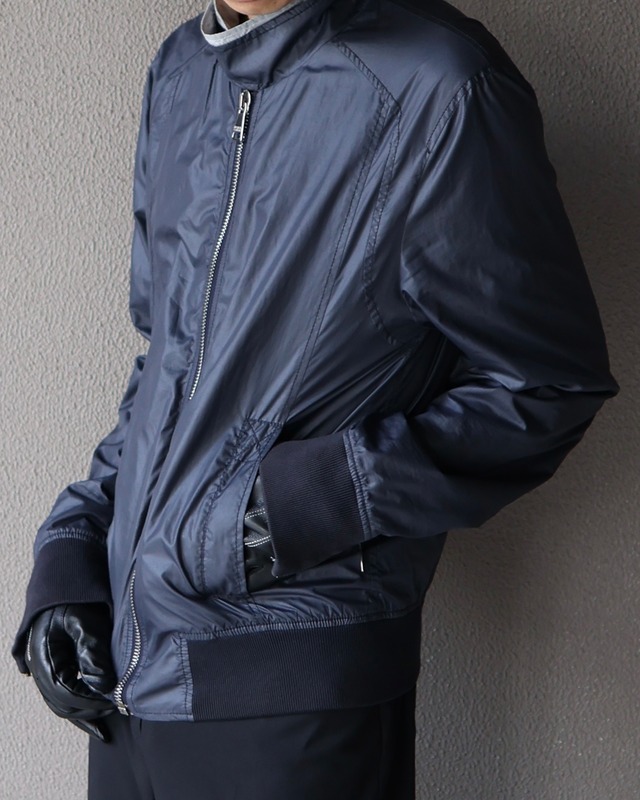【Dolce & Gabbana】Chin strap zip up nylon jacket