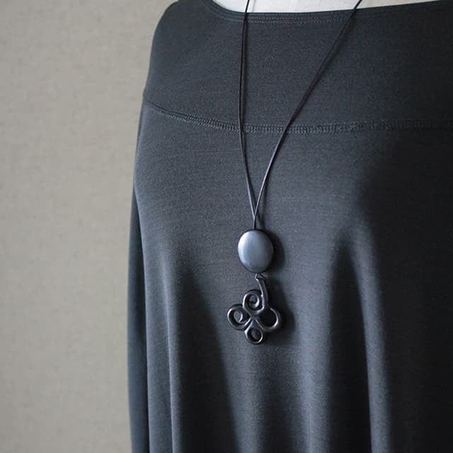 N-259 よつ葉と円のペンダント | Bijoux Kei