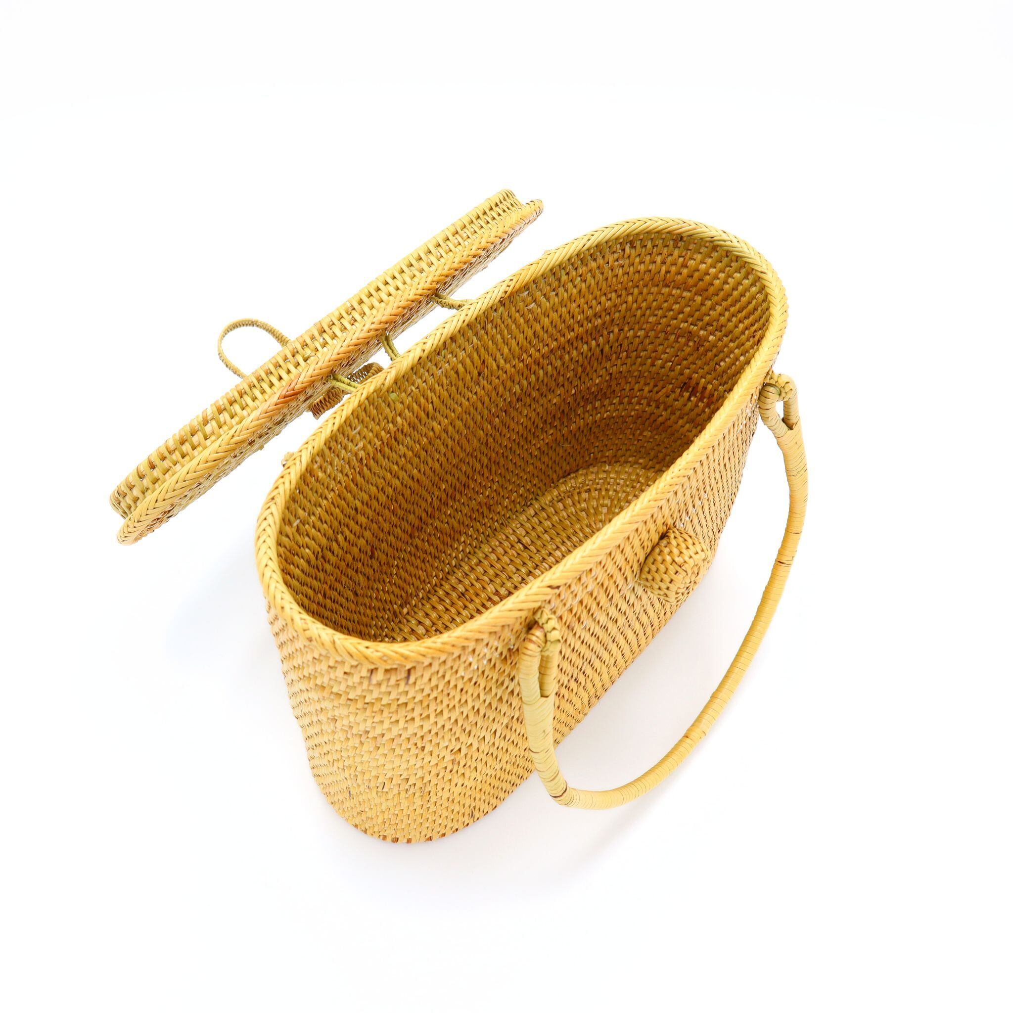 透かし編みのかごバッグ | ボルネオ手工芸品店｜ラヤンラヤン