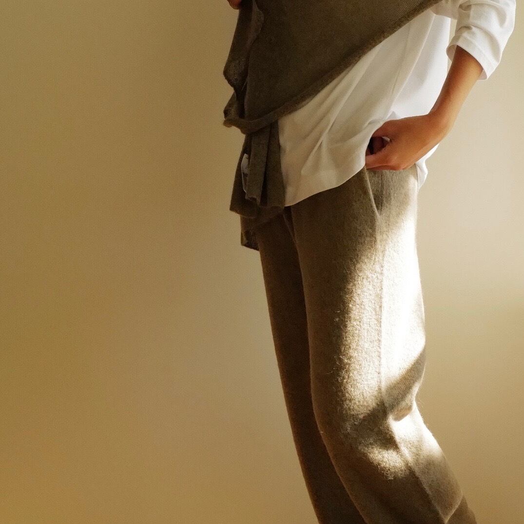 WIRROW ｜ Alpaca wool knit pants | HJ GALLERY