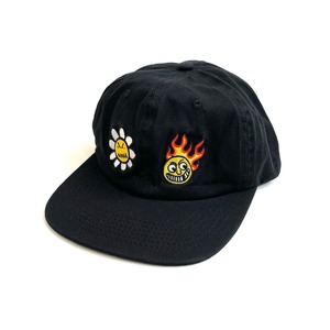 BAKER SKATEBOARDS - Flower Flame Wash Snapback - Black