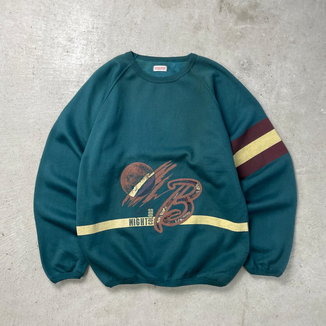 80年代〜90年代 UNITED COLORS OF BENETTON ベネトン スウェットシャツ 