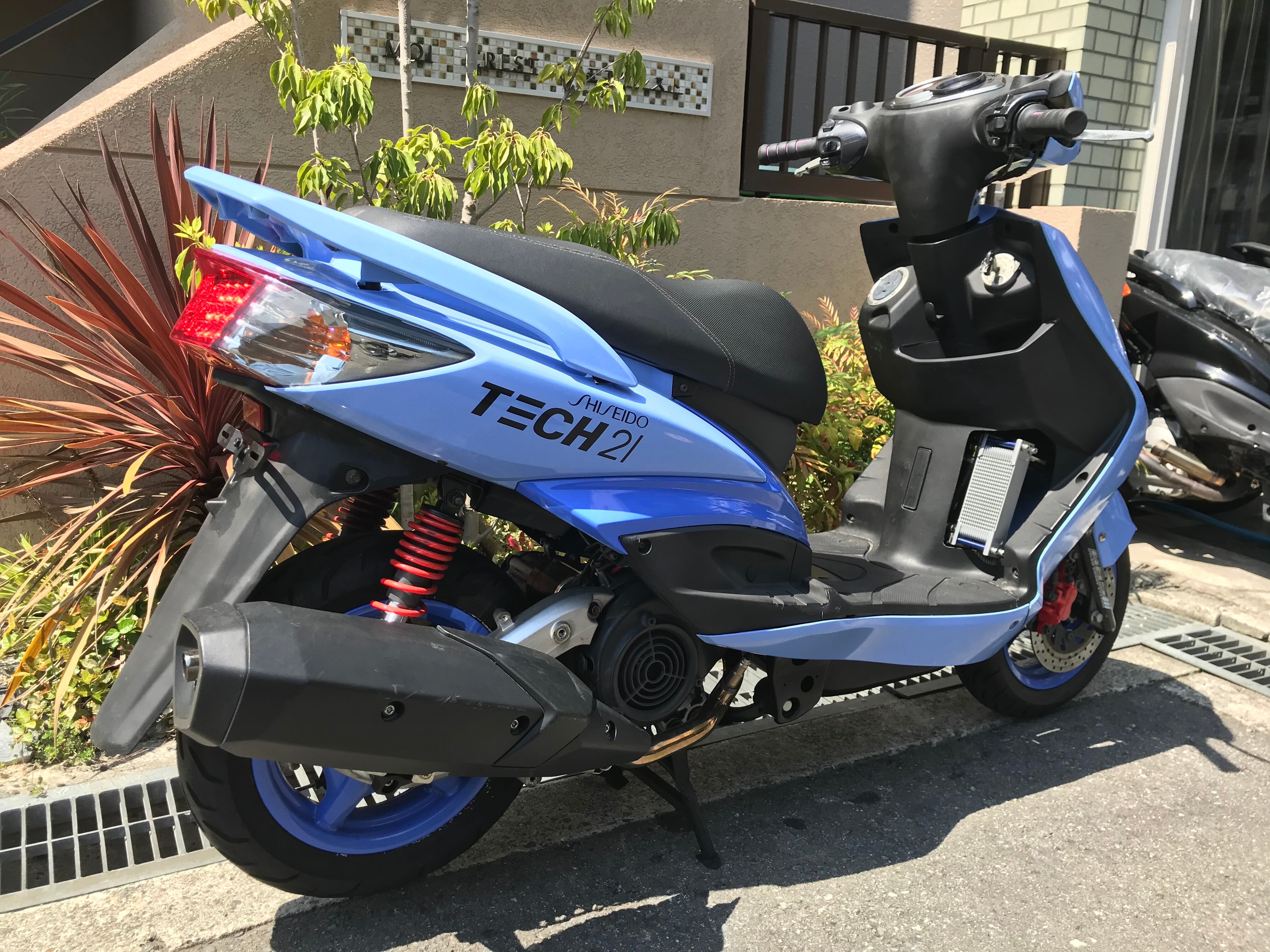 中古車 デモカー シグナスX エンジンフルチューン TECH21カラー 余裕のフロントアップ パワーウィリー - 画像2