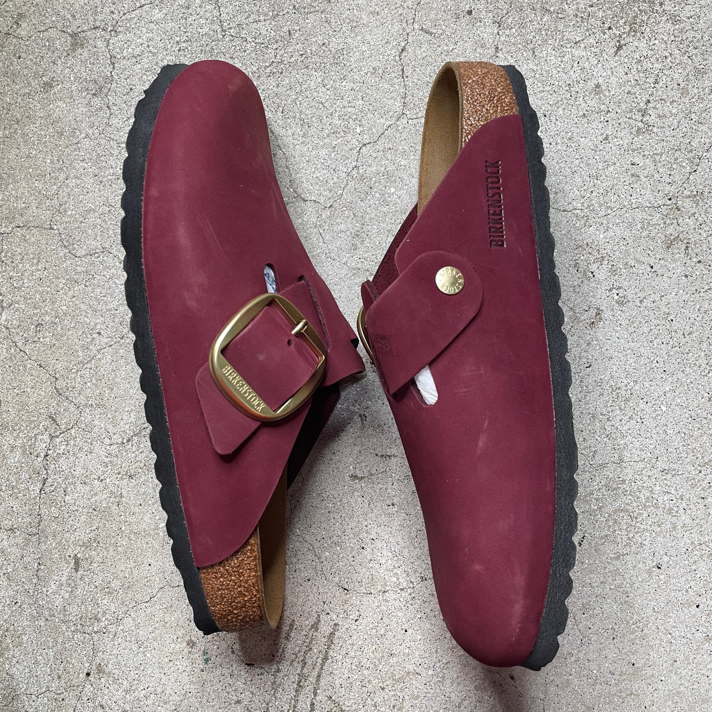 美品 BIRKENSTOCK ボストン クロッグ ドイツ製 マルーン 42 27 | 古着