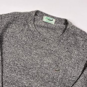 Crocodile クロコダイル デザイン ニット セーター L/グレー系 メンズ