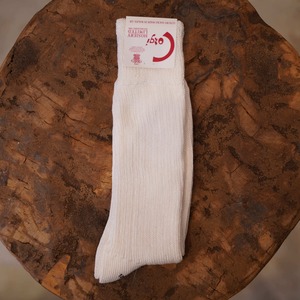 Corgi(コーギー) "Heavy Weight Cotton Rib Socks" LONG -WHITE-
