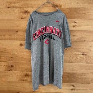 【NIKE】MLB シンシナティレッズ Tシャツ アーチロゴ プリント Sサイズ us古着 アメリカ古着