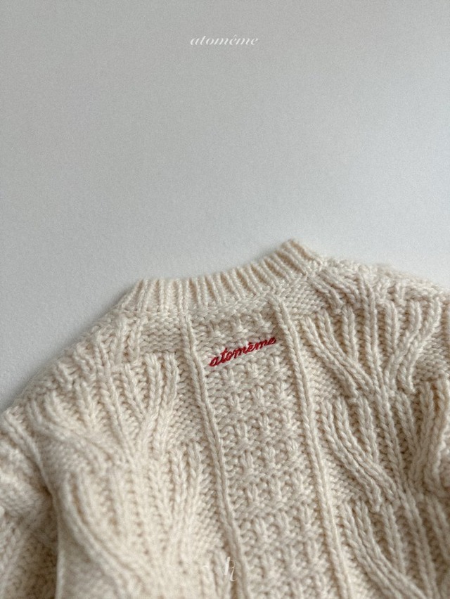 atomeme25wn_Pompom Cardigan