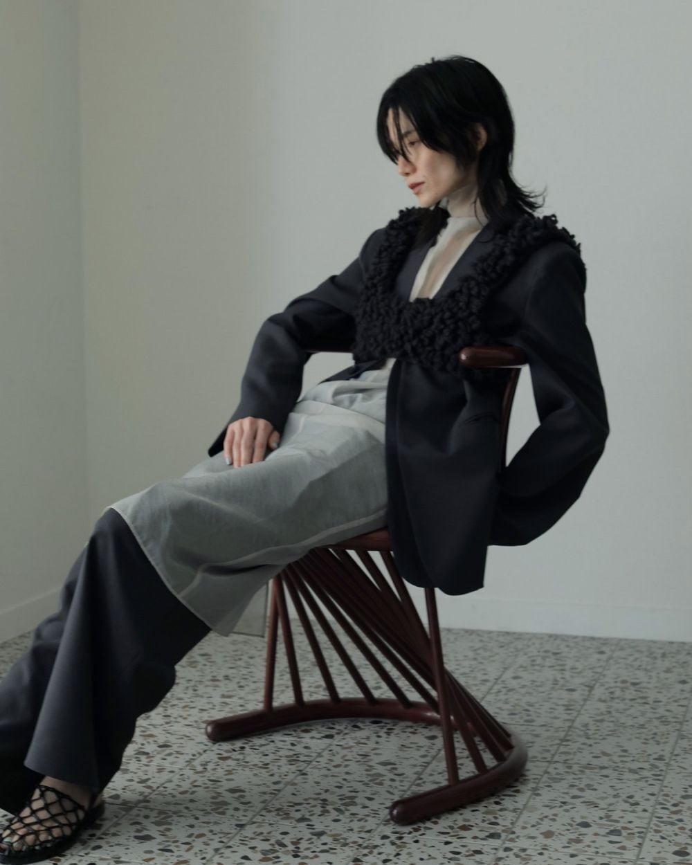 anuke アンヌーク Loop Knit Vest 62520527 | ANERCA & L.I.V