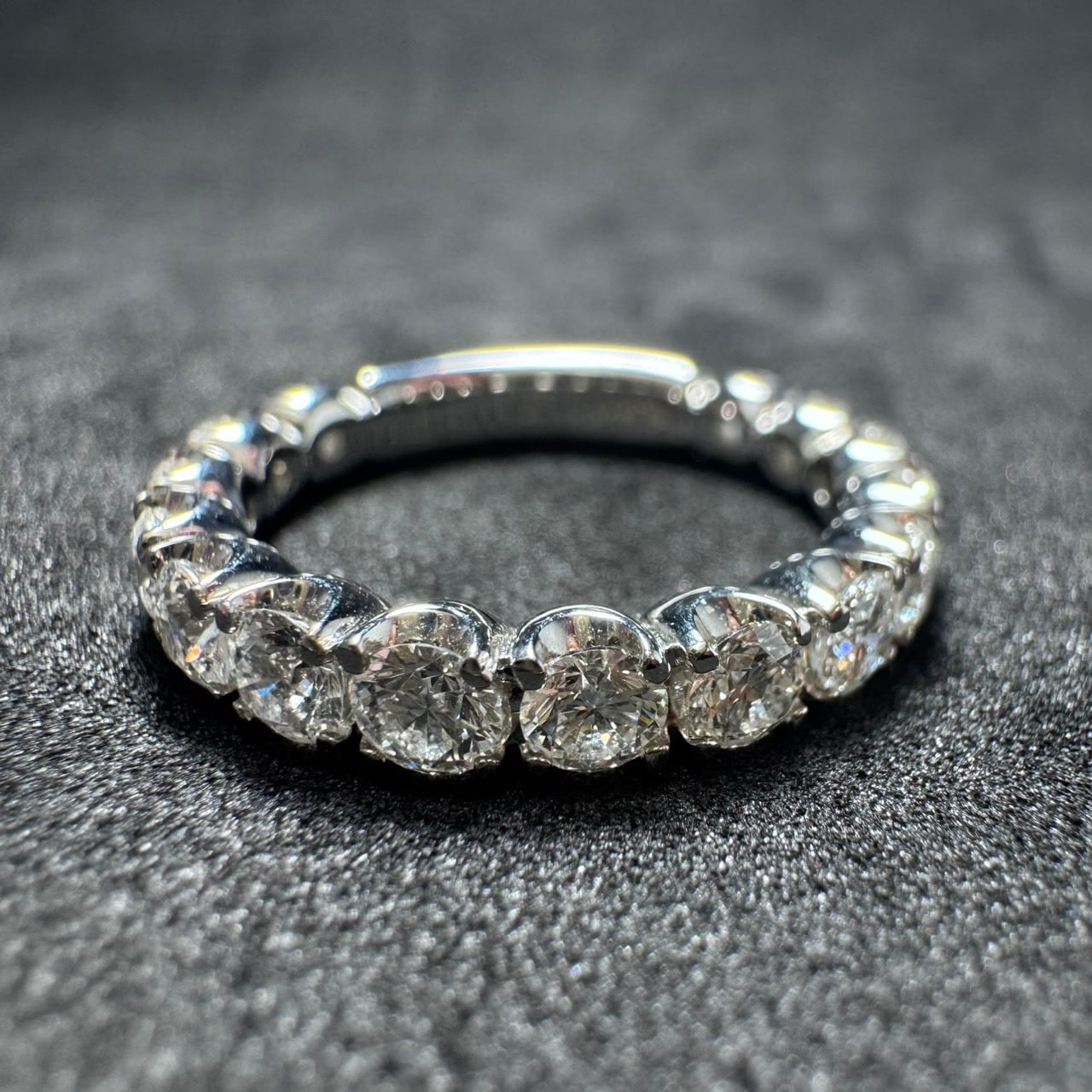 ミニ鑑別書付】Pt900 1.47ct ダイヤモンド エタニティリング | カオキ