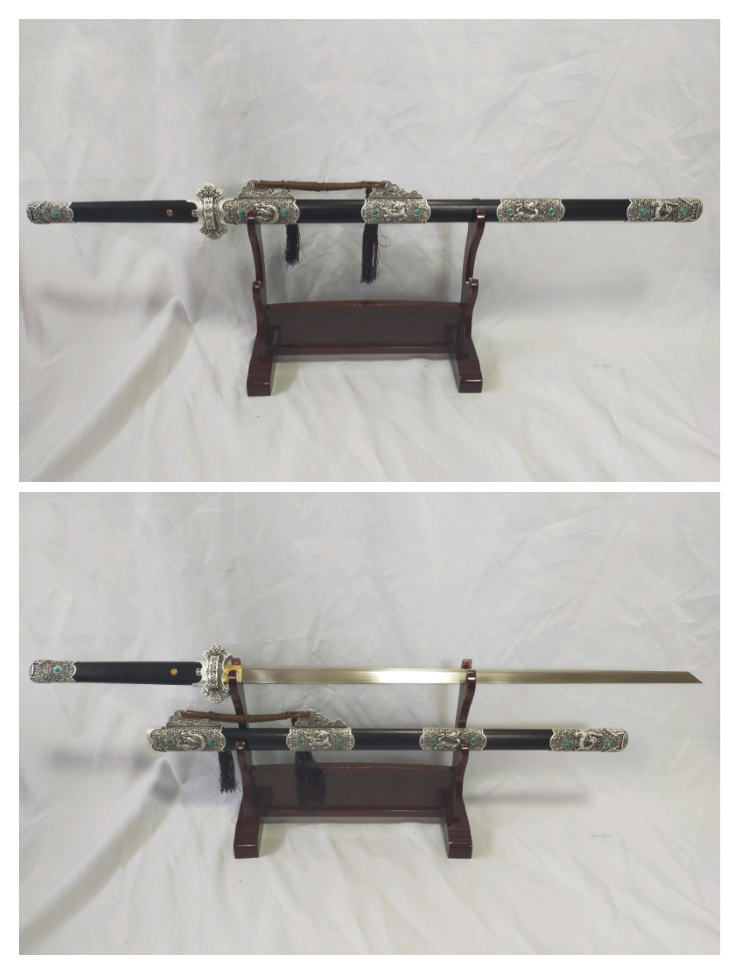 模造刀 木製鞘ハンドル ケース付き 鉄？鋼製？ 【公式通販】