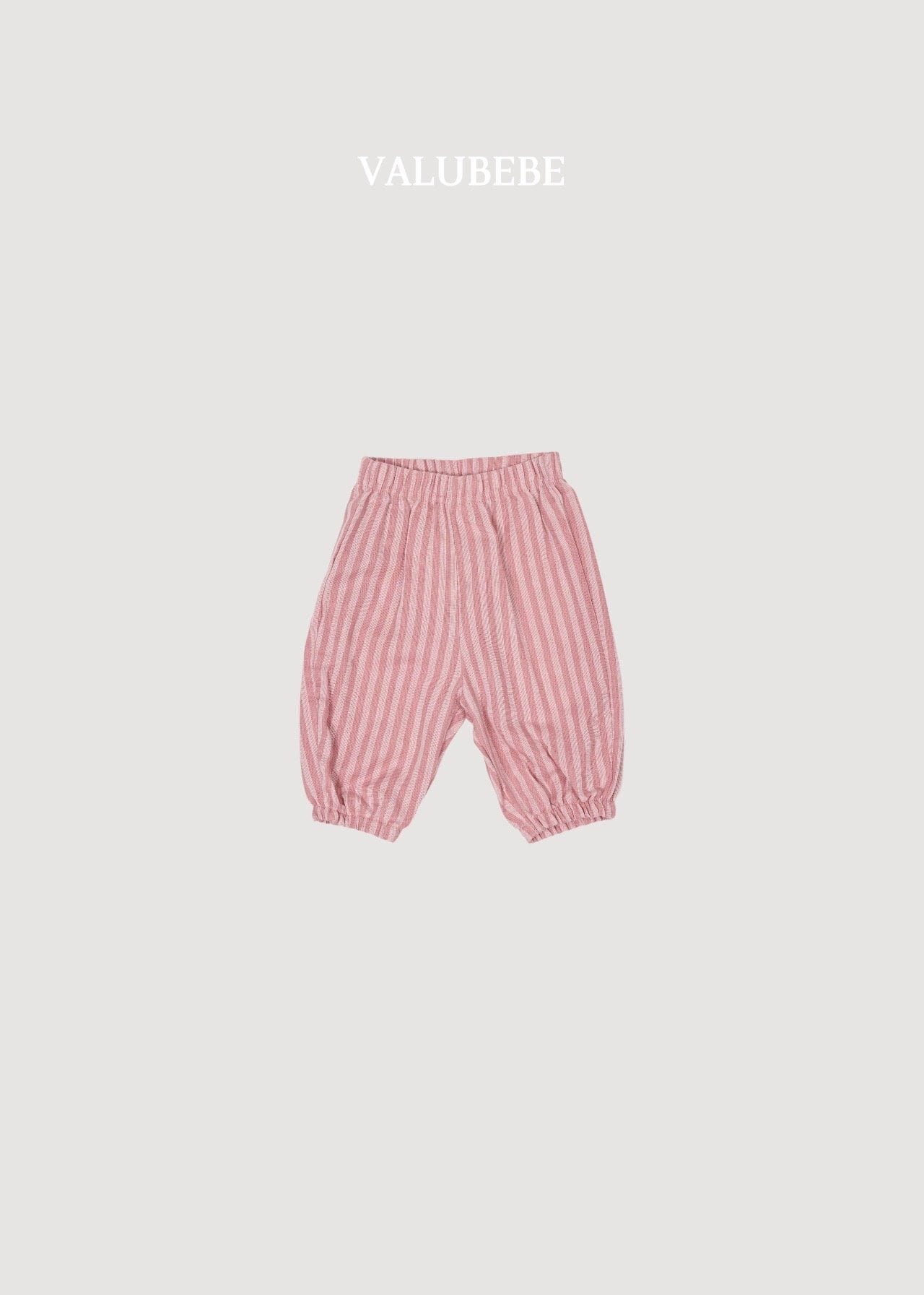 送料無料【予約】/ autumnエンボパンツ（ストライプ） /valubebe