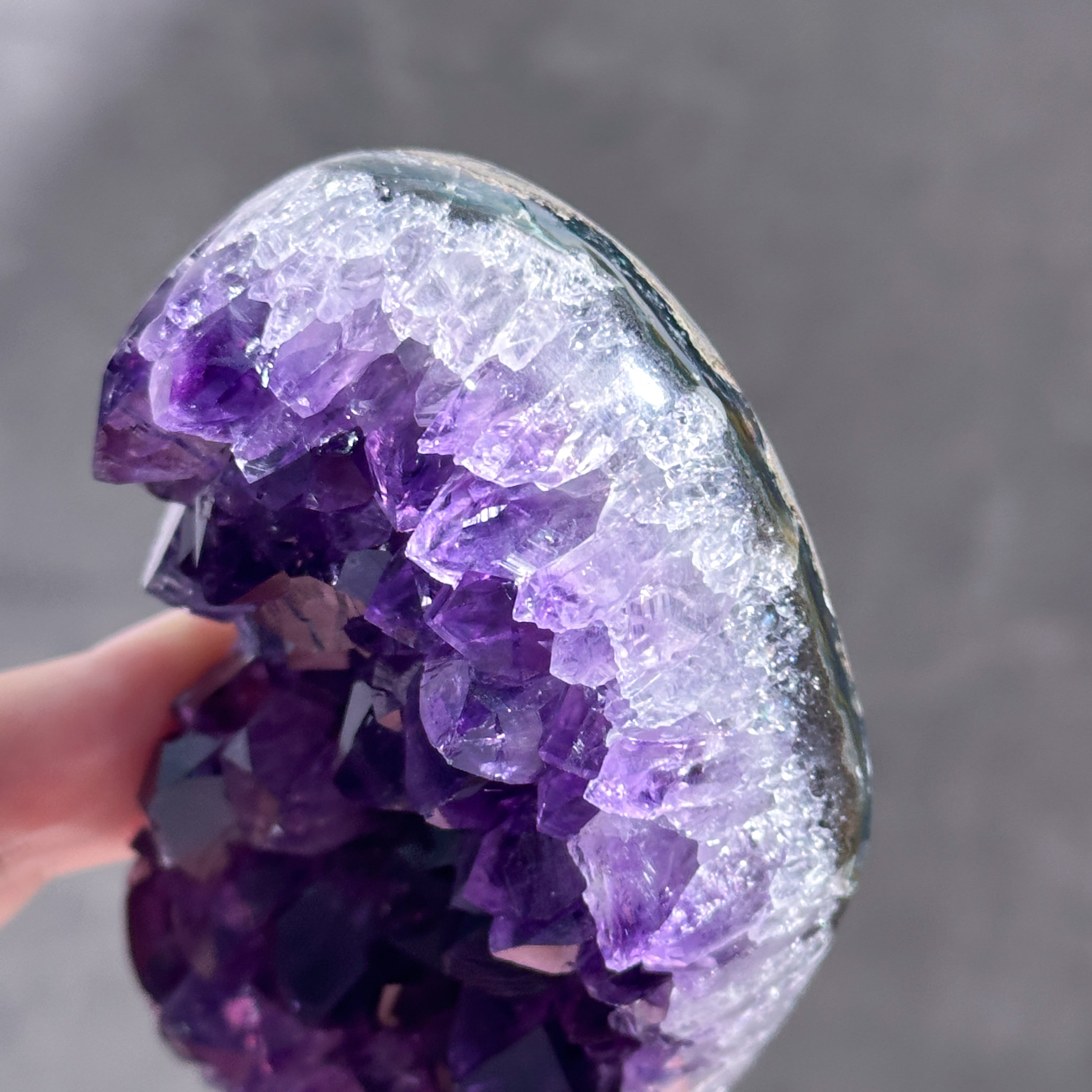 ウルグアイ産アメジスト ハート12◇ Amethyst ◇天然石・鉱石