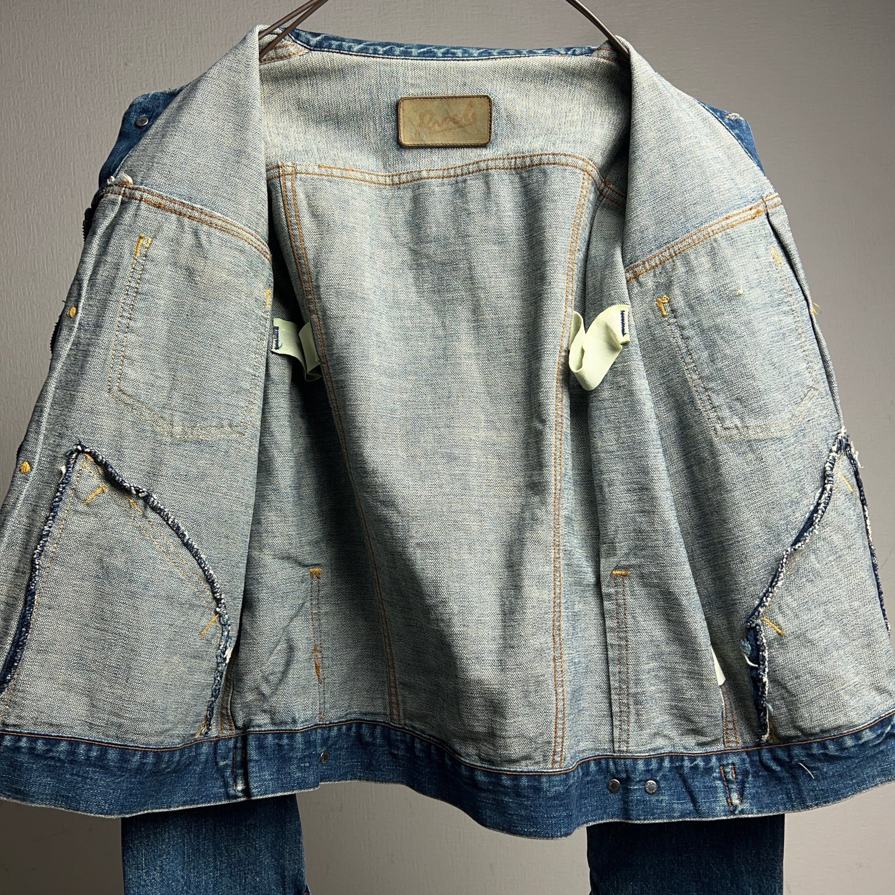 RIVET 24MJZ TYPE PLEATS DENIM JACKET デニムジャケット プリーツ