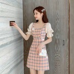チェック柄ワンピースG124CON0030
