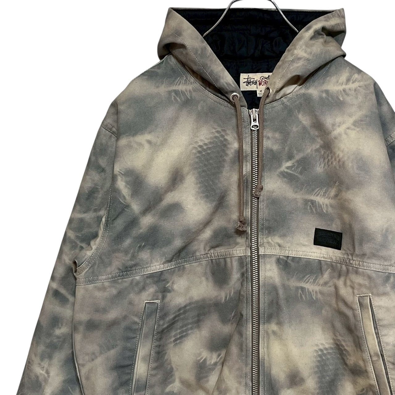 stussy ステューシー アクティブジャケット M 刺繍ロゴ ワンポイント