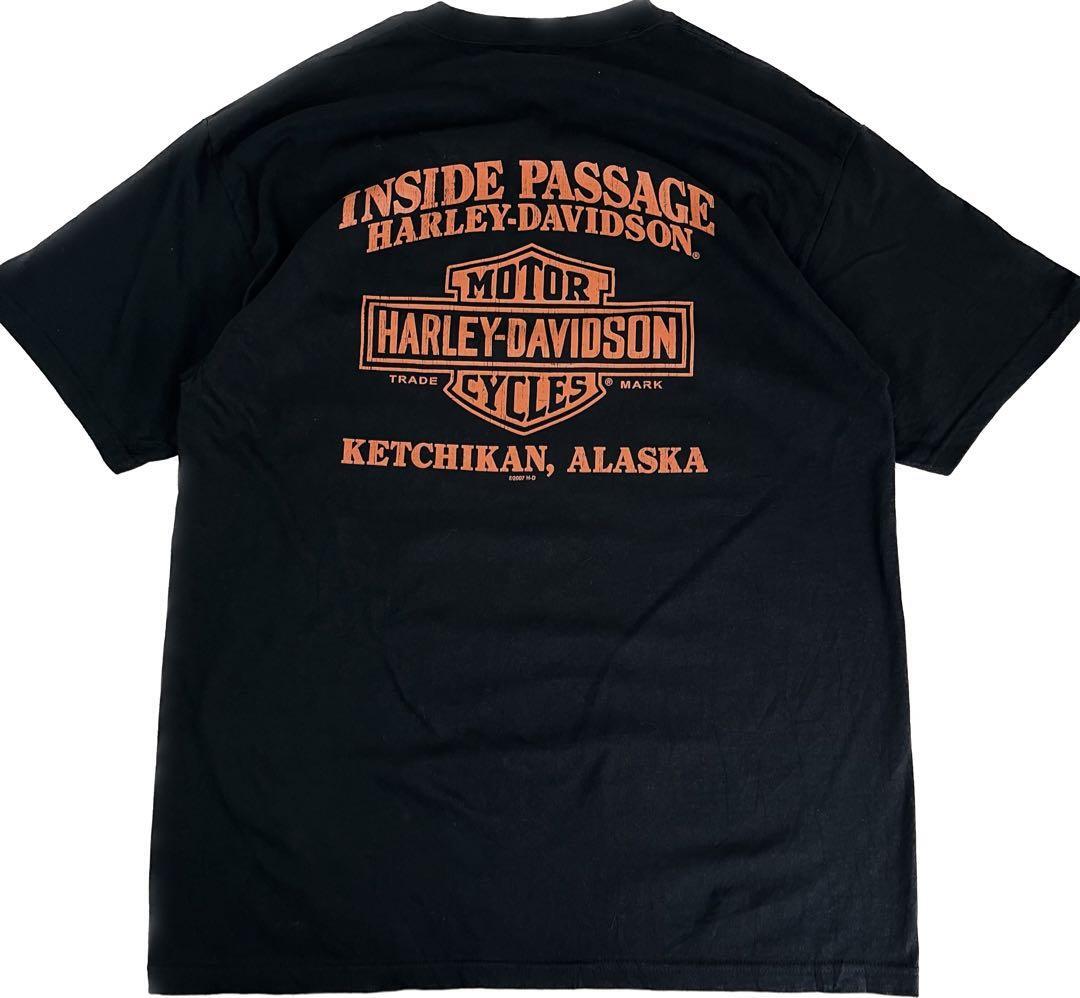 両面プリント　USA製 Harley-Davidson ハーレーダビッドソン Tシャツ 黒　L | Rico clothing powered by  BASE