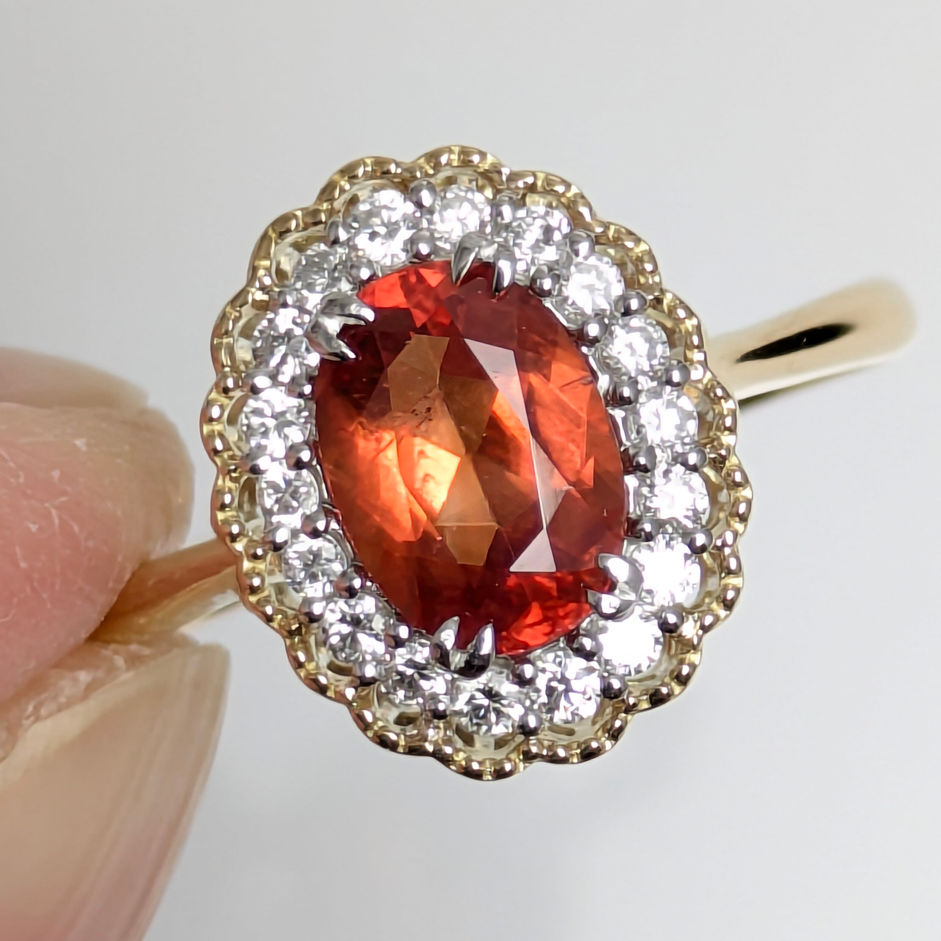 K18/Pt950ロードクロサイトリング ロードクロサイト 1.134ct