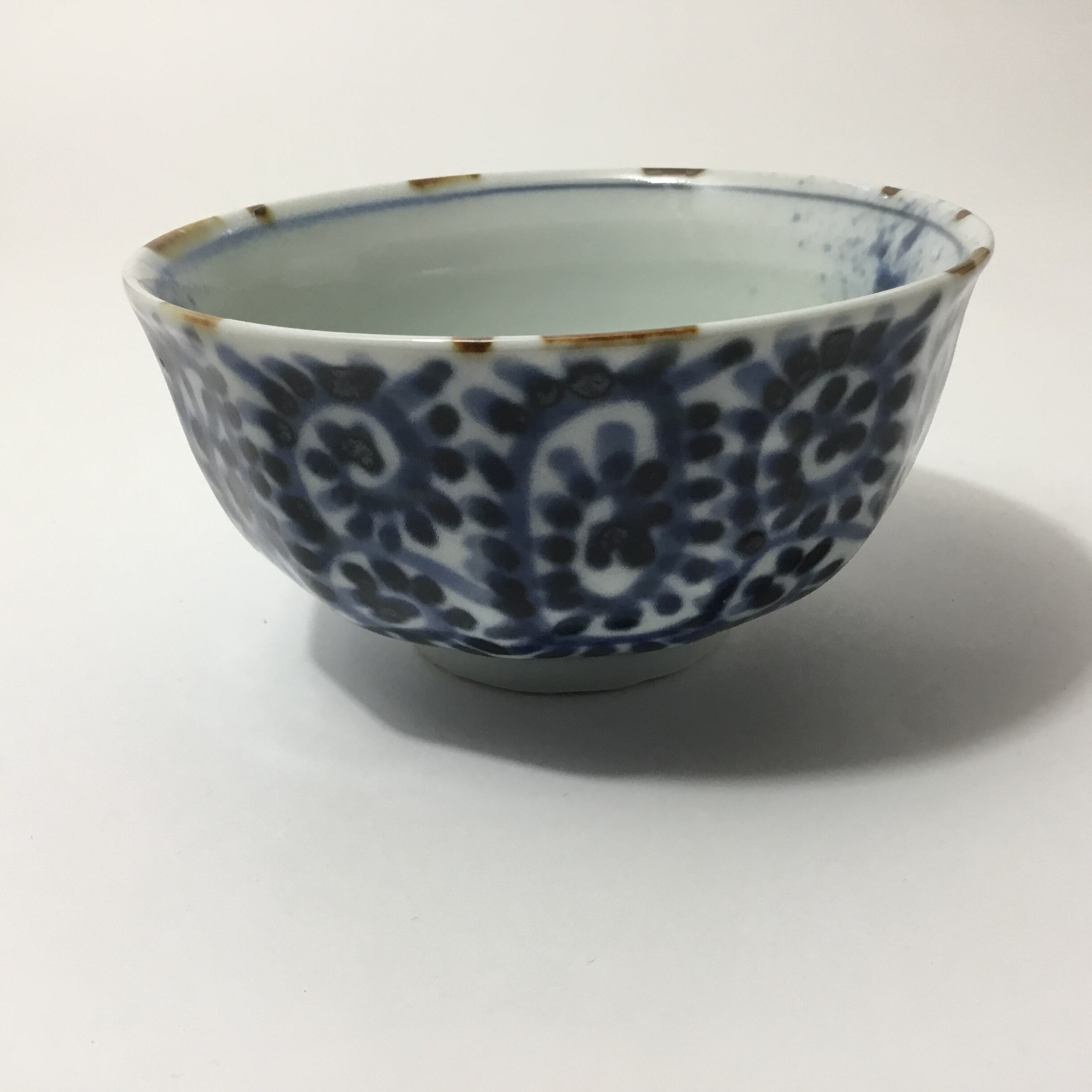 蛸唐草面取り飯碗(大)