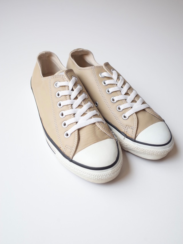 90s ALL STAR OX leather size5.5 "beige"