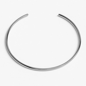thin simple bracelet (silver)　#b67