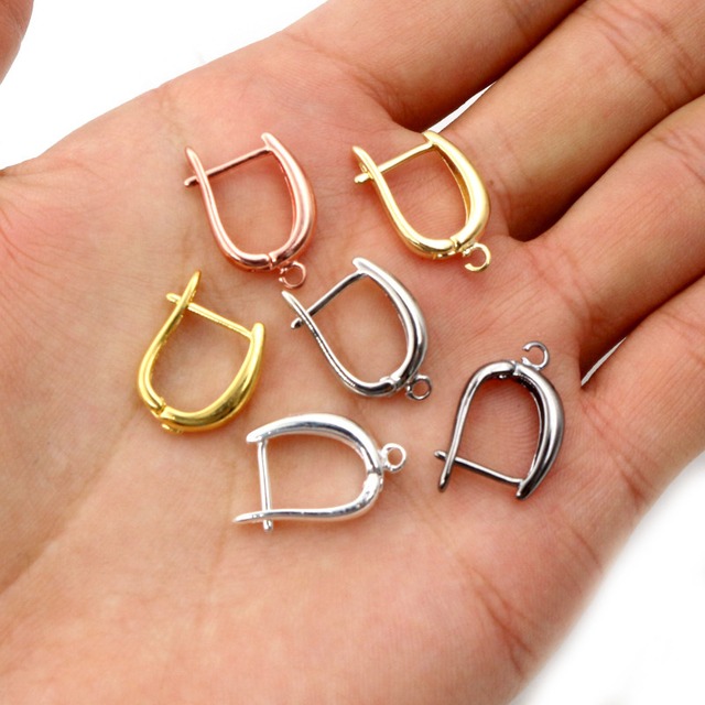 クラフト用純銅U字耳フック 19x13mm 선물