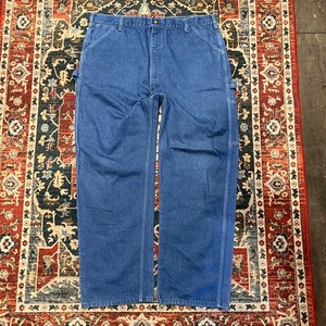 80〜90s USA製 TOUGHSKINS Sears デニム ペインターパンツ W102cm XL相当 ワークスタイル Union ヴィンテージ アメカジ US 濃紺 作業着