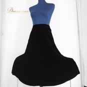【美品 社交ダンス衣装】スカート レッスン パーティー JEAN DORE CINQ 黒 ブラック 無地 シンプル 上品 かわいい 可愛い