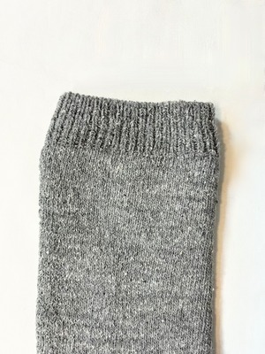 yahae・Silk Organic Cotton Pile Socks・Grey　4-4036-22