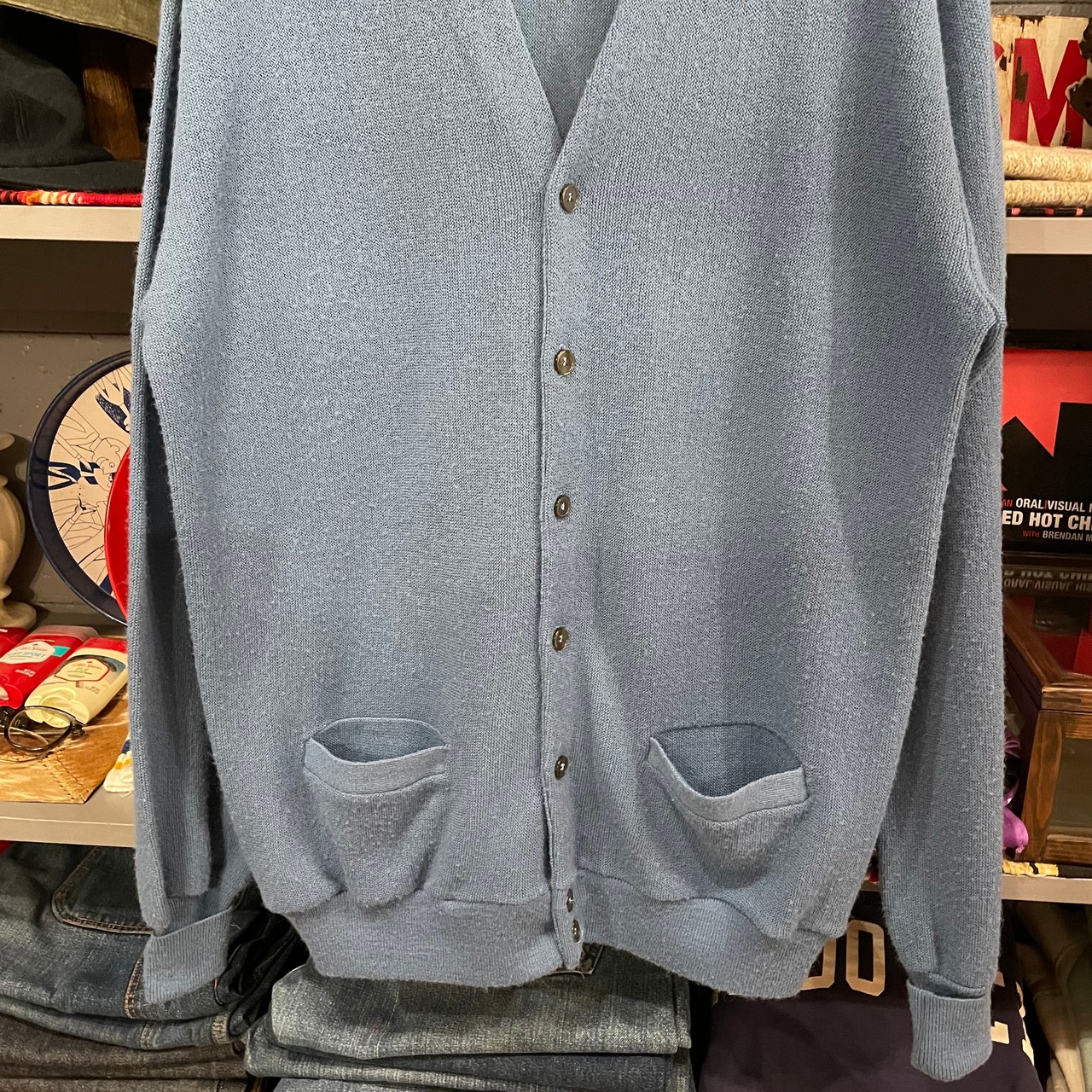 70s The Fox Collection Acrylic Cardigan | VOSTOK