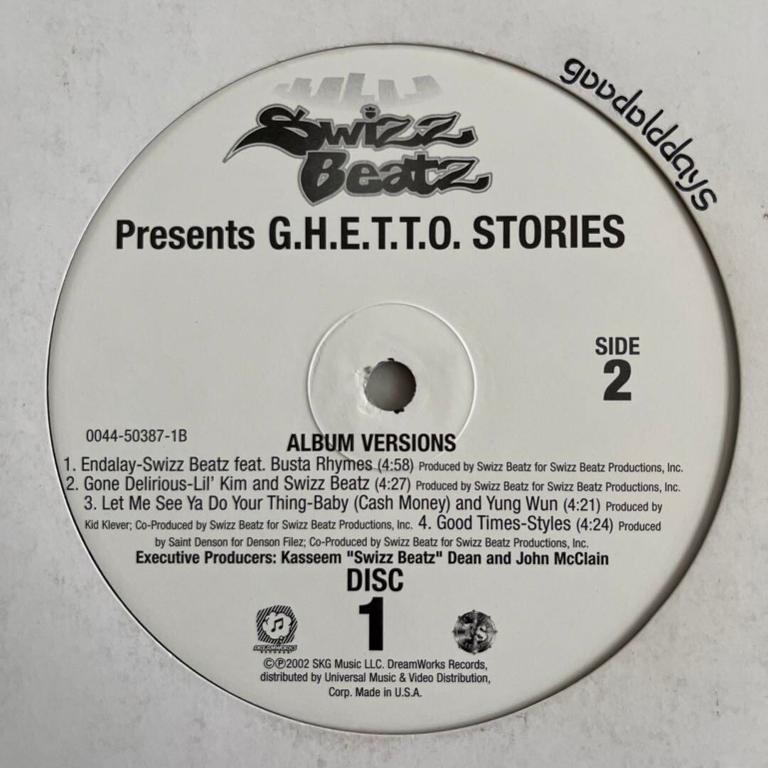 Swizz Beatz「G.H.E.T.T.O. Stories」LP レコード Swizz Beatz「G.H.E.T.T.O. Stories」LP レコード