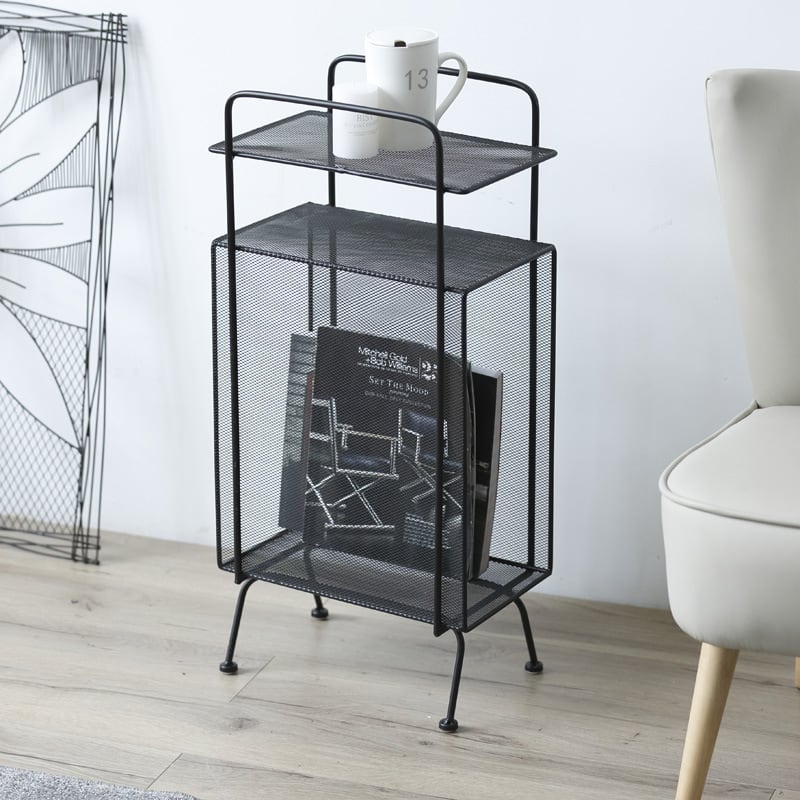 マガジンラック メッシュ面 コンパクト マガジンスタンド パンフレット