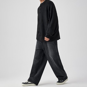 シンプルヘンリーネックニット　938