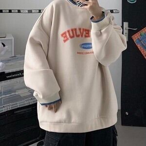 韓国メンズファッション Bw049ルーズスウェット スウェット ロゴスウェット トレーナー カジュアル スポーティー ロゴ 大きめ ビックシルエット ワンポイント 韓国メンズ服 流行プチプラ韓国メンズファッション新作通販 Buy The World