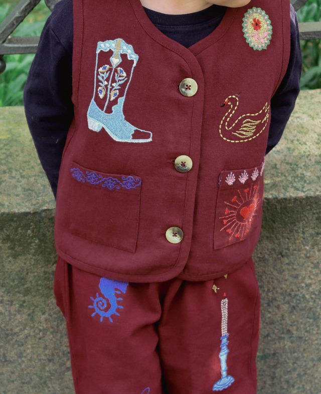《即納》SISSEL MINI / ELLIE MINI VEST - Burgundy